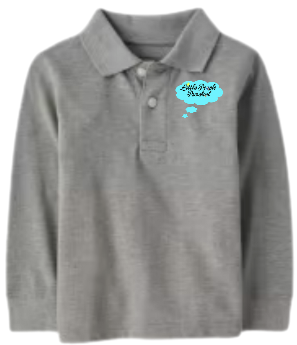 K2 & K3 Girls Pique Polo Long Sleeve
